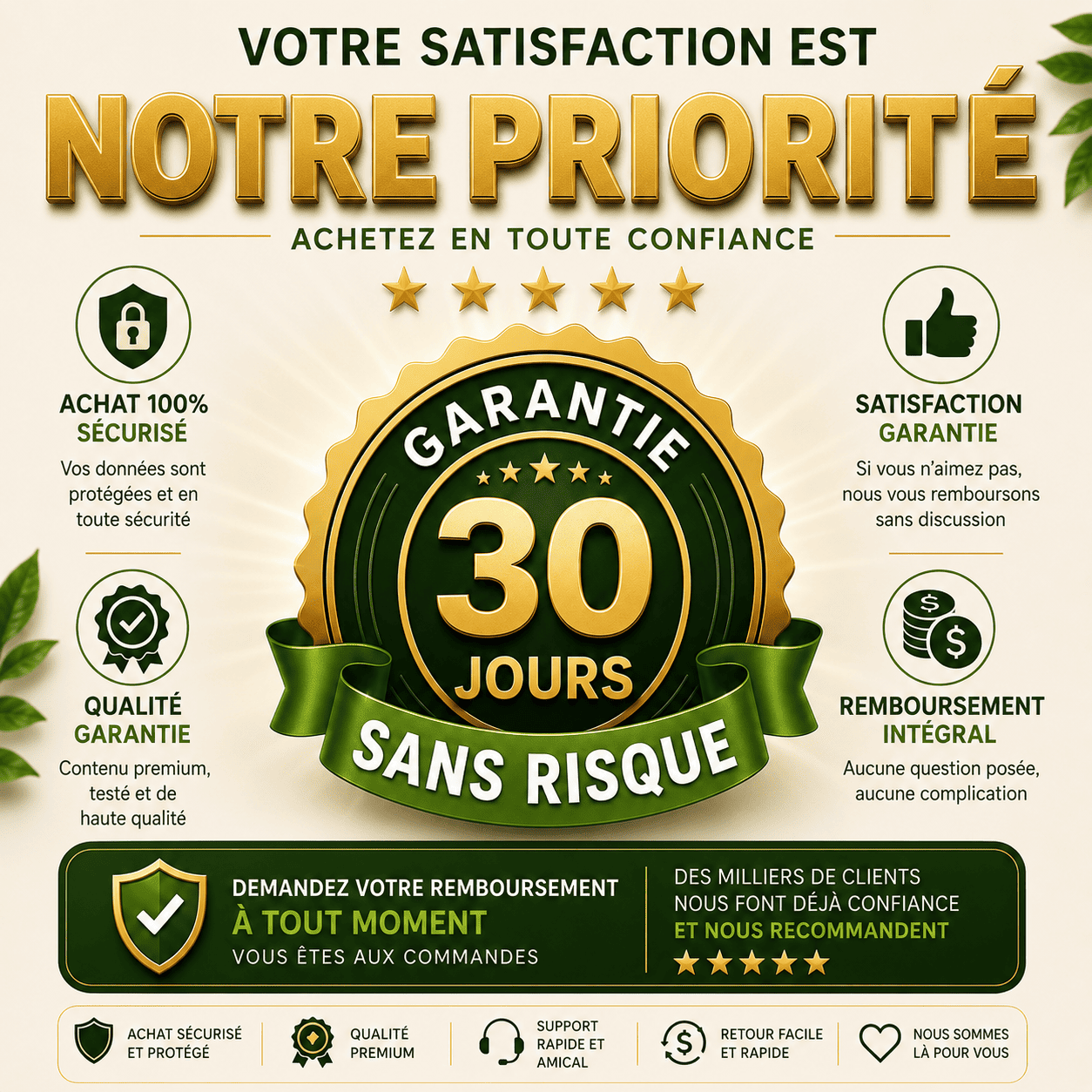 Garantie 30 jours